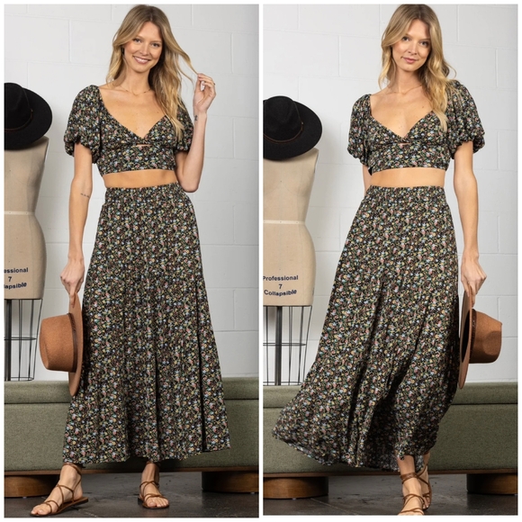 SHOP NEIGHBOR By In The Begging Boho Chic 2-Piece Maxi Skirt Set - Picture 5 of 7